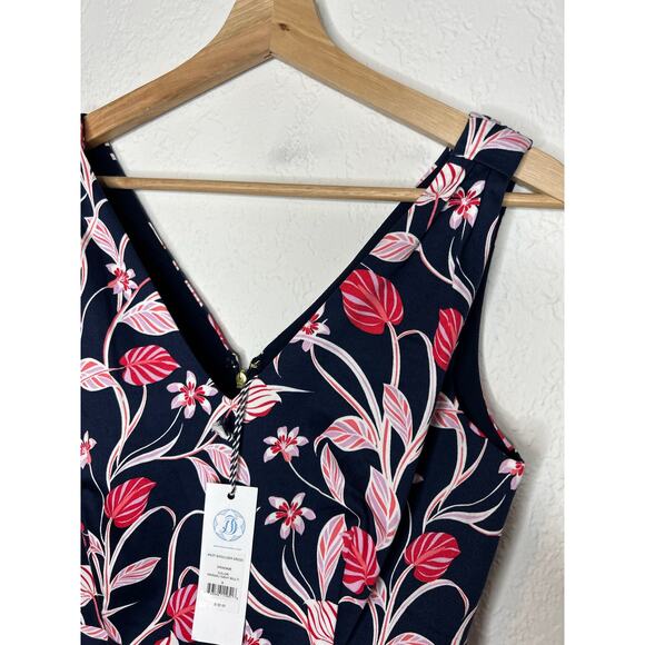 Draper James Knot Shoulder Floral A-Line Dress 6 NWT - Picture 5 of 10